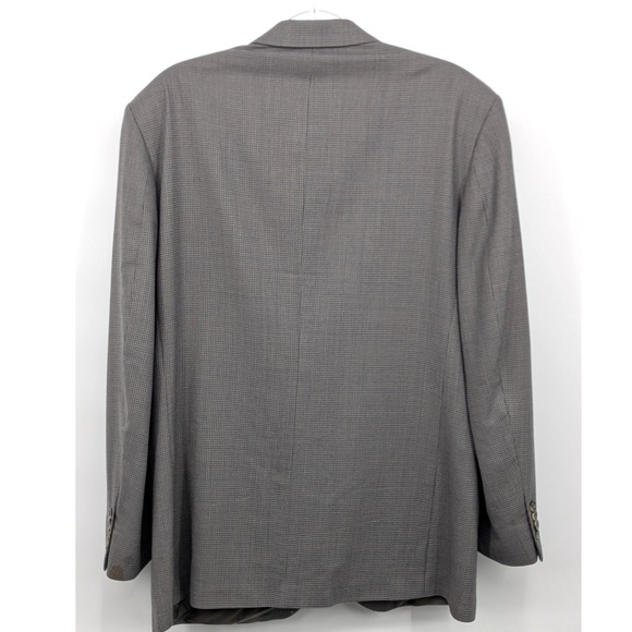 Oscar De La Renta Tweed Men's Blazer 42R 100% Wool India Gray Beige Sport Coat - Picture 2 of 10